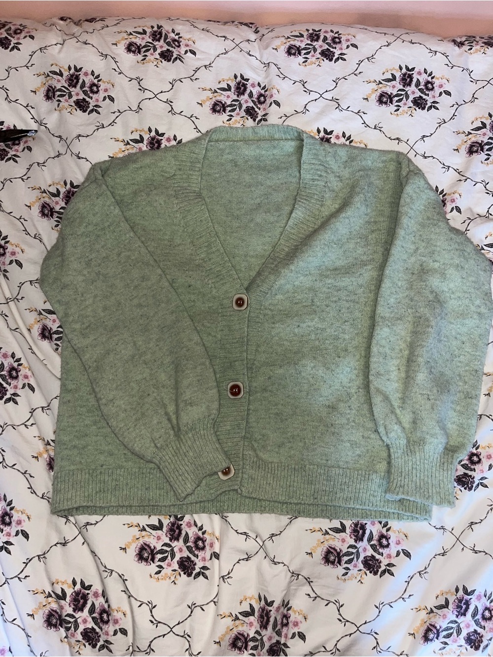 Mint Green Cardigan - Picture 2 of 3